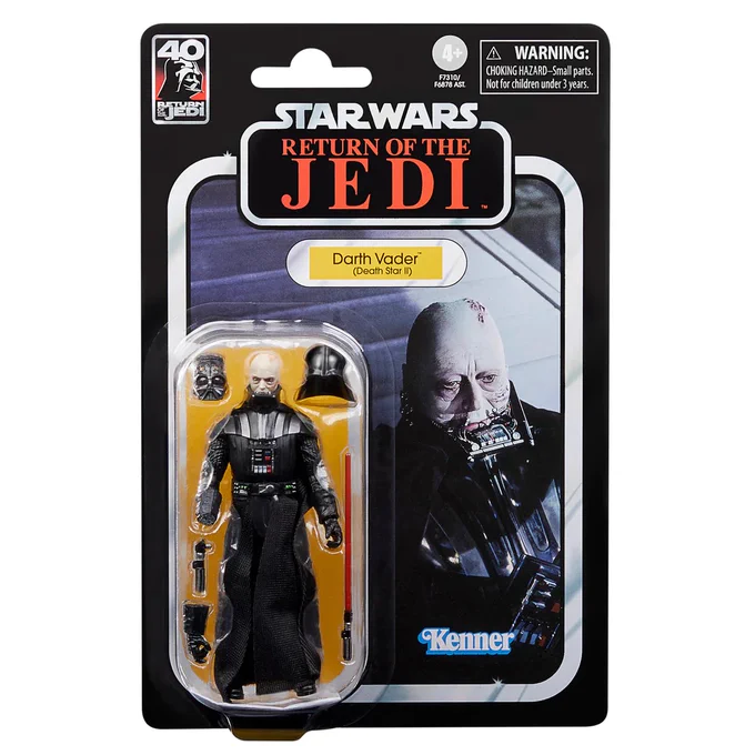 The latest Hasbro “Vintage Collection” release of Darth Vader unmasked.