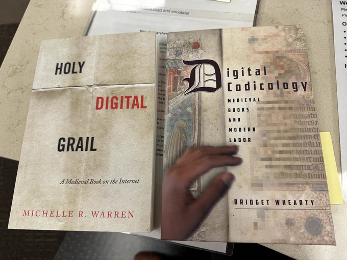 Holy Digital Grail and Digital Codicology side by side