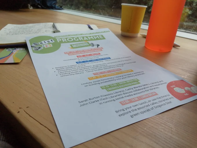 Forum programme and drinks