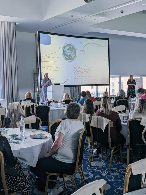 Lorraine from Attention Autism presenting