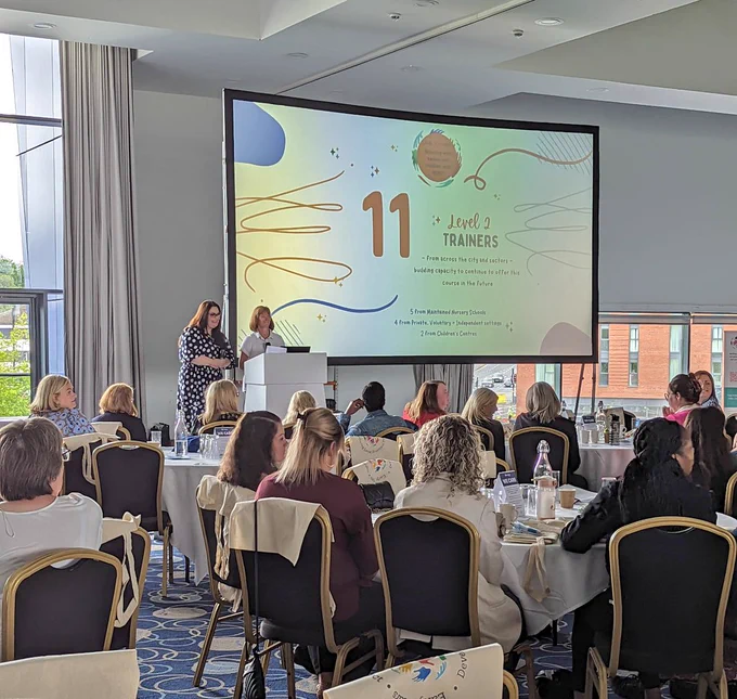 Presenters talking about the Level 2 EY SEND course