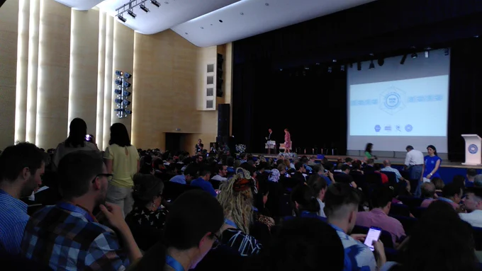Congress room full of people
