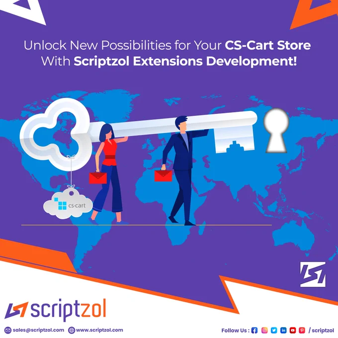 ✨ Maximize Your CS-Cart Store's Potential with Custom Extensions!Customize and extend the functionality of your online store.🛒🚀

Collaborate with our CS-Cart experts and watch your business thrive.🤝🙌🔧

Connect with our dedicated team for high-quality CS-Cart extension development.🛒🚀👉 www.scriptzol.com/cs-cart

#extensions #modules #scriptzol #letsconnect #cscartextensions #customextensions #ecommercedevelopment #scriptzolsolutions #onlinestoreenhancements #maximizepotential #ecommercegrowth #scriptzolexperts #extensiondevelopment #businessthrive