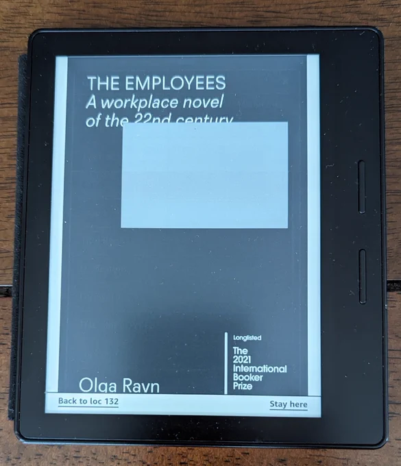 Cover page of the novel "The Employees" 