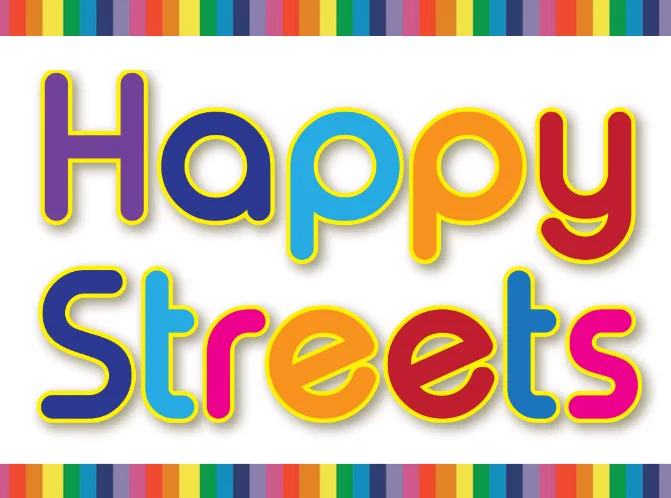 Happy Streets lettering