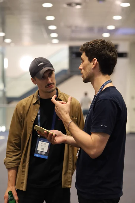 Teo Fangmann chatting with Marcelo Moscatelli from Ledger about Dime, the crypto ecosystem and mutual interests. More soon...