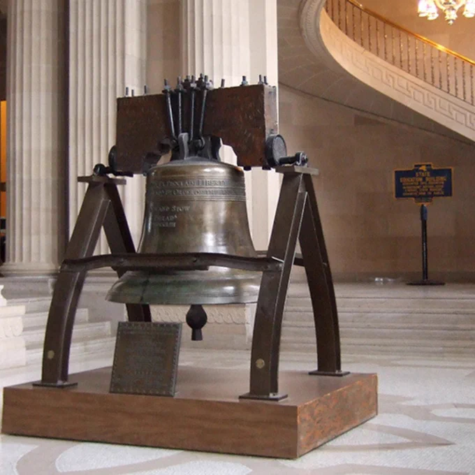 Replica Liberty Bell in New York State Education Building