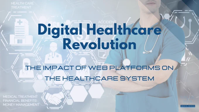 health worker in the vain of a web platform processing health data