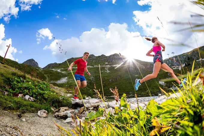 Trail running in the Alps