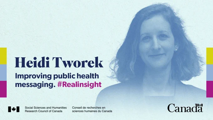 Heidi Tworek, University of British Columbia Improving pandemic public health messaging. #RealInsight