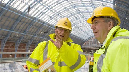 HSE Inspectors wearing hiviz