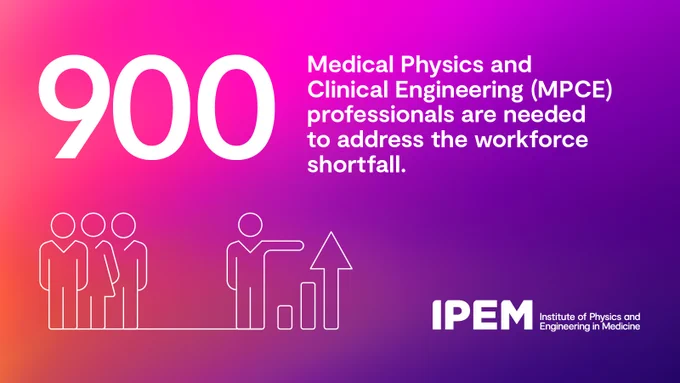 some 900 medical physics and clinical engineering professionals are required to address the workforce shortfall and bring staffing up to recommended levels across the UK. The new NHS Workforce Plan falls way short of delivering that.