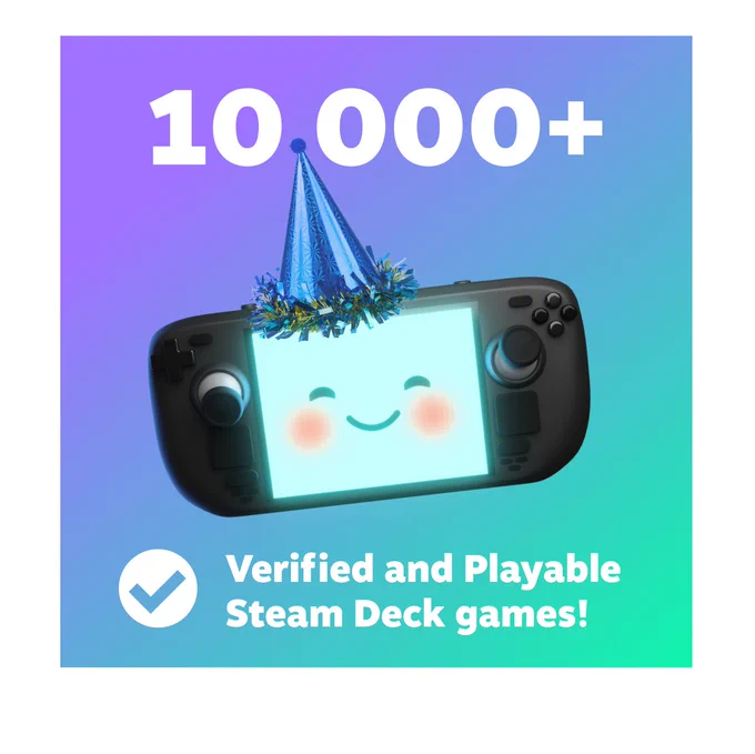 10,000  Verified and Playable Steam Deck games!