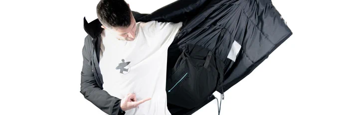 Man modelling the Pillow Smuggler Jacket