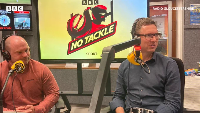 Sean Lynn and Tom Radcliffe in the studio