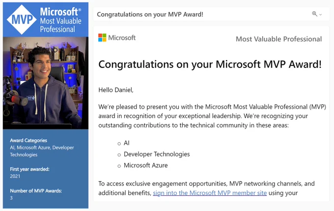 Microsoft MVP Award