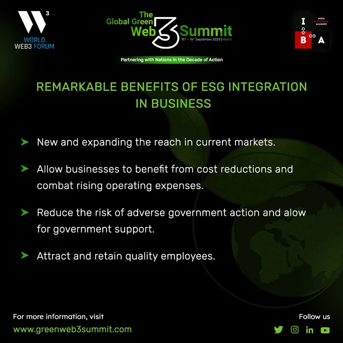 
ESG2023 GREENWEB3SUMMIT green web3 summit  G3S G3S Summit 2023 net zero zero harm zero waste green finance esg sustainability climate change climate action environment green economy water solar energy air innovation hydro power green web green energy green solutions web3 carbon footprint environment