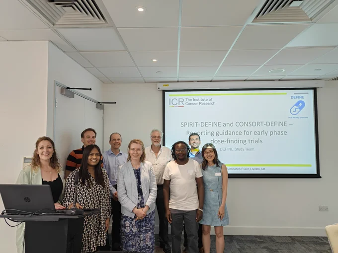 Members of the DEFINE team at the SPIRIT-DEFINE and CONSORT-DEFINE dissemination event,