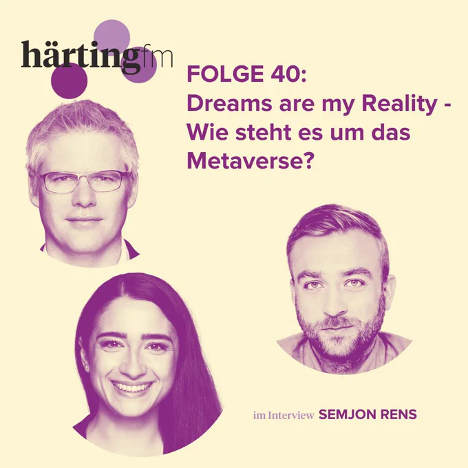 Cover von Folge 40 von HÄRTING|fm mit Semjon Rens, Public Policy Director von Meta