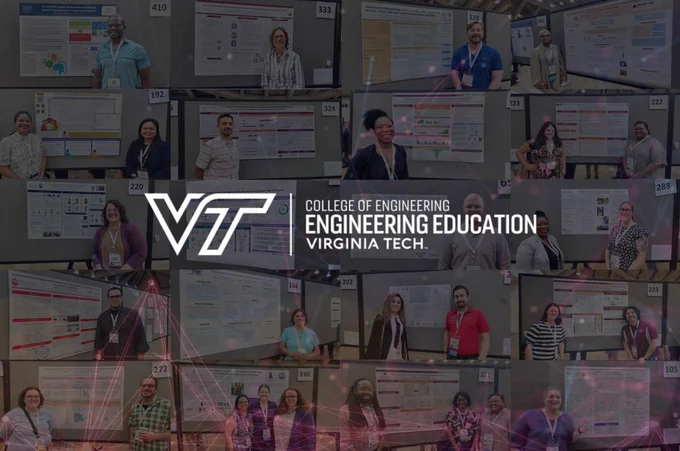 Collection of faculty and graduate student photos from the ASEE 2023 conference