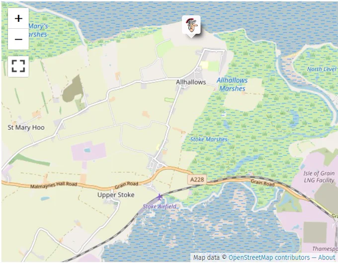 Slough Fort Location Map