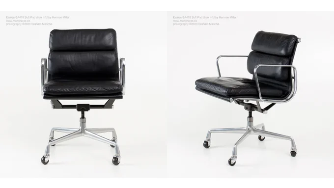 Vintage Eames Soft Pad work chairs for sale
