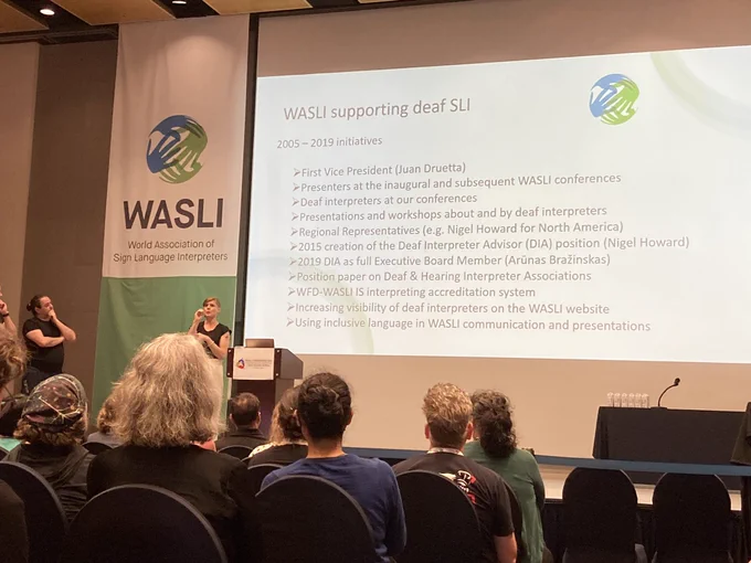 Collaborations with organisations to support Deaf interpreters