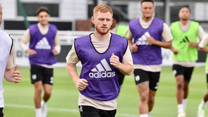 Harrison Reed pictured running during training.