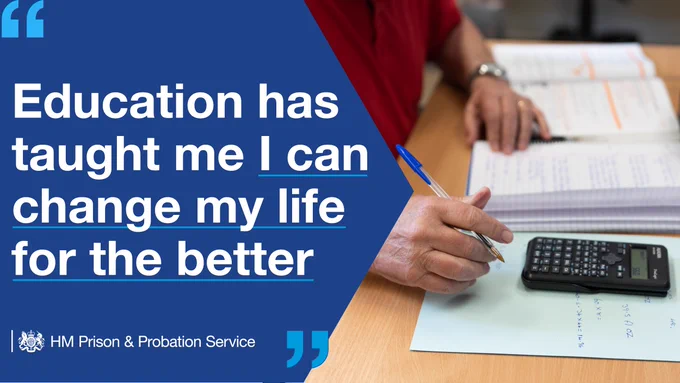 Quote from offender: Education has taught me I can change my life for the better.