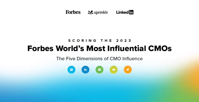 Scoring the 2023 
Forbes World’s Most Influential CMOs: 
The Five Dimensions of CMO Influence