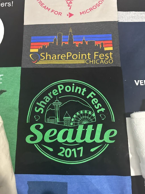 SharePoint quilt, SharePoint Fest t-shirts