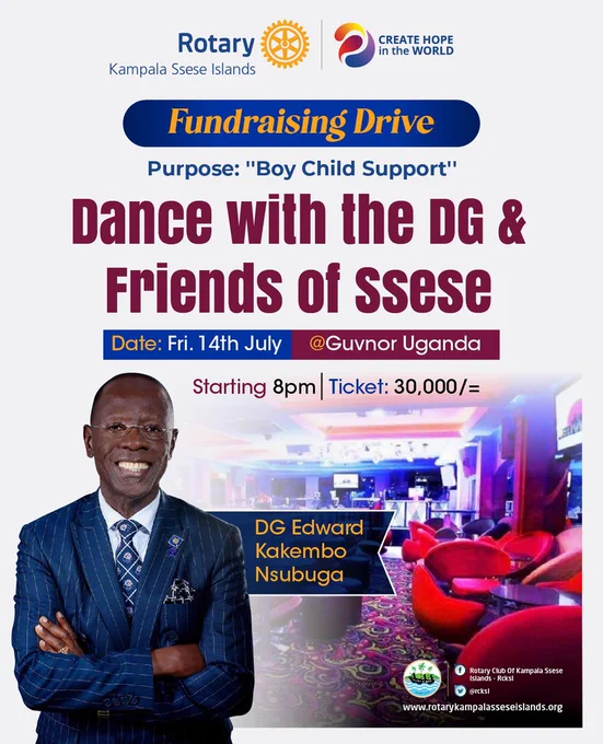 
The Boy Child Uplifting Fundraiser for Rotary Club of Kampala Ssese Islands is intended to raise funds for construction of sanitary facilities (toilets and bathrooms) for school going boy children in Kisowera to improve their livelihood and hygiene. Your support to this noble cause will be highly appreciated. Thank you so much. 