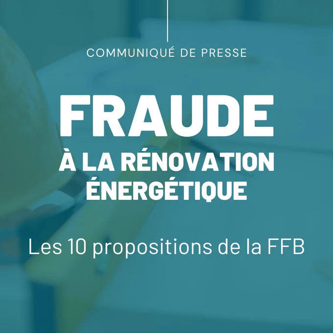 Communiqué de presse - Fraude à la rénovation énergétique