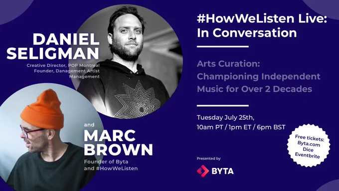 #HowWeListen Live: Sign up at byta.com/blog