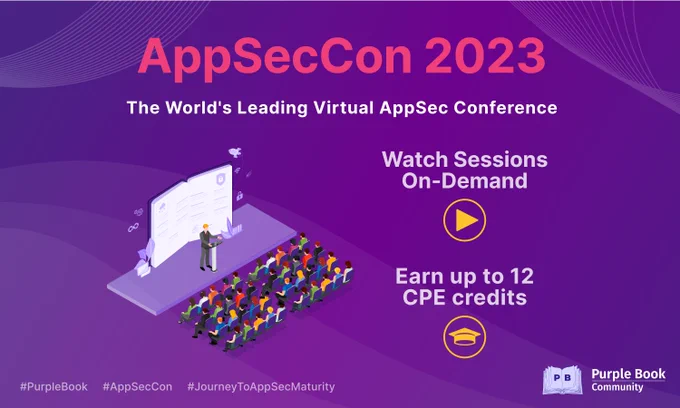 Last call for CPE credit: sign into the AppSecCon event hub by 7/14 and view sessions on-demand.