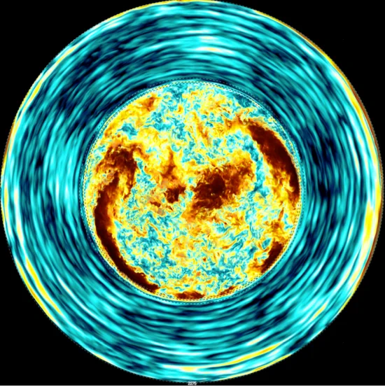 centre plane tangential velocity rendering