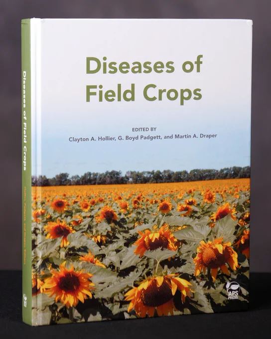 “Diseases of Field Crops,” a reference guide for students, crop consultants, and producers. Photo by Olivia McClure/LSU AgCenter