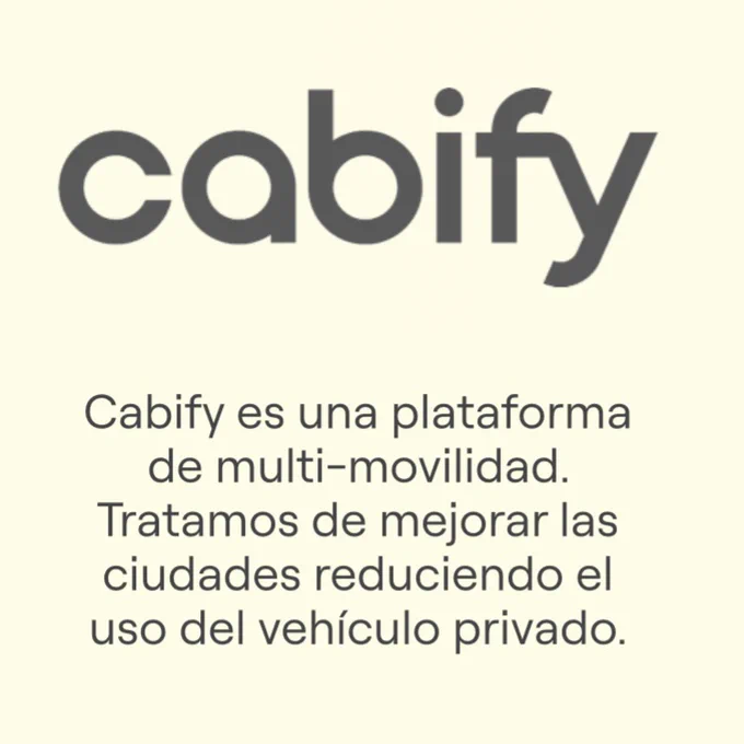 Cabify logo in the TRGCON website