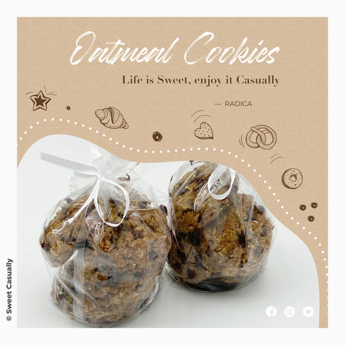 Chocolate Oatmeal Cookies 🎉🎊💕🍪👌

Wednesday's favourite 🥂