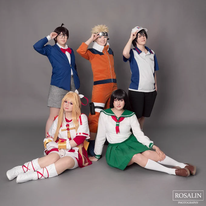 Cosplayer:

Conan: Maleen, 
Naruto: Iggy, 
Eichizen: Line, 
Jeanne: Rot,
Kagome: Fabian 