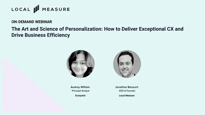 Audrey William, Principal Advisor, Ecosystm shares insights from the Ecosystm whitepaper, "How to deliver personalized customer experiences", in this on-demand webinar. 

To learn how customer experiences can be tailored to individual needs to improve brand loyalty and real-world applications of customer-centric approaches to CX, click on the link below.