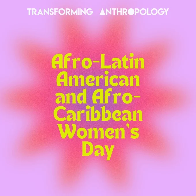 Poster reading "Afro-Latin American and Afro-Caribbean Women's Day"