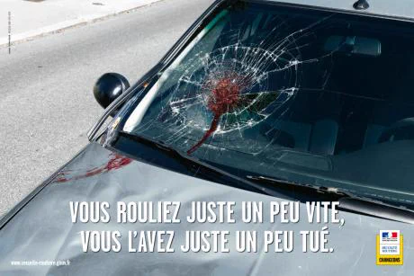 Message de la Sécurité routière : "Vous rouliez juste un peu vite, vous l'avez juste un peu tué."