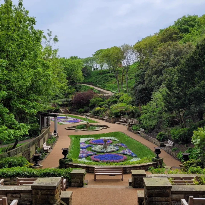 A view of South Cliff Gardens