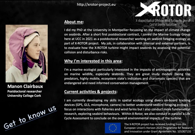 Profile of Manon Clairbaux postdoctoral researcher at University College Cork who is exploring the environmental implications of the X-ROTOR design