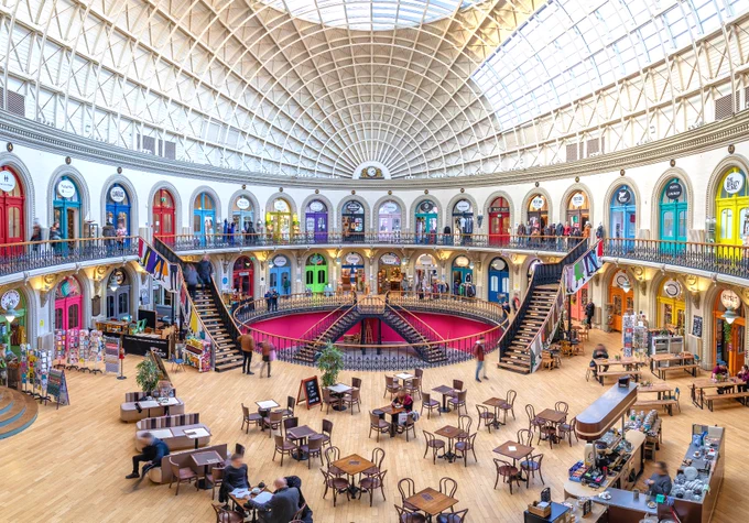 Image of The Corn Exchange in Leeds. credit Carl Milner