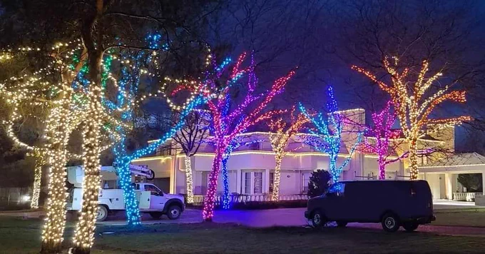 Holiday Lighting in Surrey BC Canada 