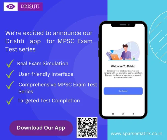 We are LIVE!  
Esparse Matrix Solutions Private Limited  is excited to announce the launch of our #Drishti app that is LIVE on Android app stores. The app is designed around MPSC student needs, making it easier than ever to access everything you need in one place to prepare for MPSC Exams
Here are the top features: 
 - Comprehensive Test Series.
 - Real Exam Simulation.
 - Personalized Performance Analytics.
 - Targeted Test Completion.
 - Tailored for MPSC Exam.
 - User-friendly Interface.
Download the app now!  
https://tinyurl.com/36apsnxb
#app #Download #drishtiapp #mpscapp #mpsc #talathibharti #student #LiveNow #testseries #appdevelopment #launch #DownloadNow