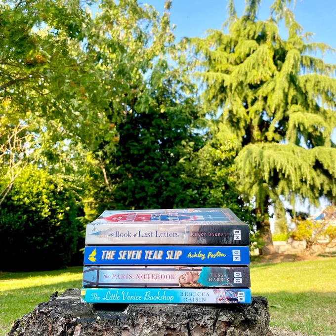 Photo showing The Little Venice Bookshop, The Seven year Slip, The paris Notebook and The Book of Last Letters