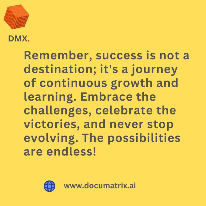 🏆 Join our team of trailblazers at DMX (DocuMatrix) , where innovation is the heartbeat of our culture. We provide the tools, mentorship, and a supportive environment to empower you to achieve greatness.